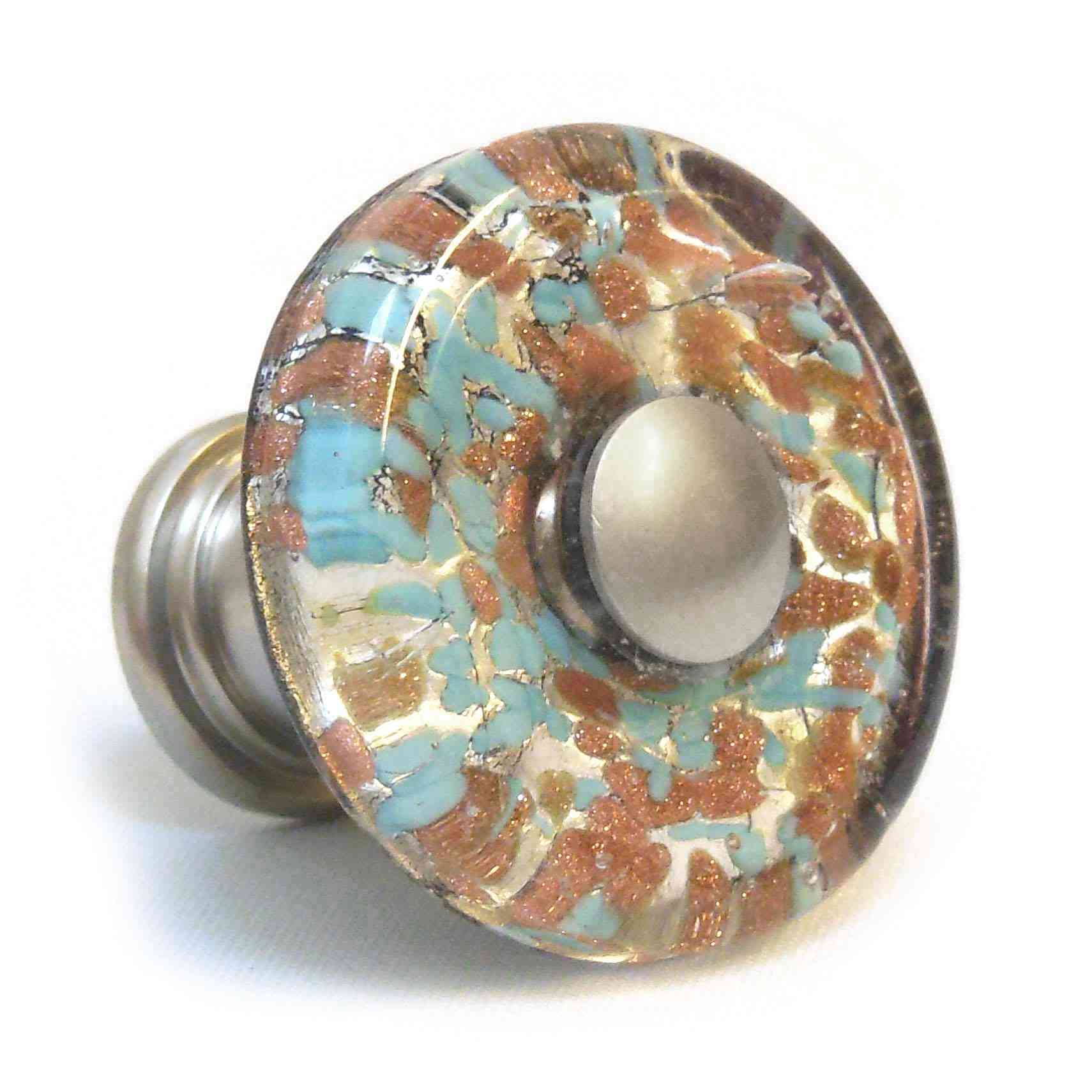 Murano Hand Blown Glass Kitchen Cupboard Door drawer Knobs